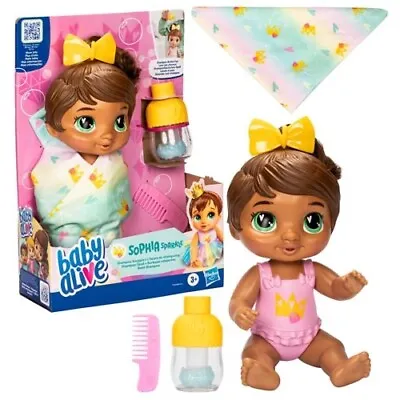 Baby Alive Shampoo Snuggle Sophia Sparkle Brown Hair 11-Inch Doll • $29.99