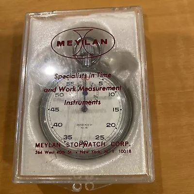 Brenet Meylan No.5 Pocket Stop Watch Vintage With Case • $55