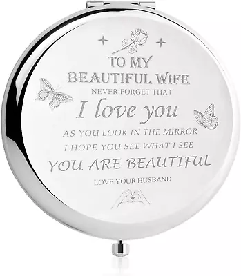 Gifts For Wife From Husband- I Love You Wife Gifts Compact Mirror- Romantic Gift • $23.32