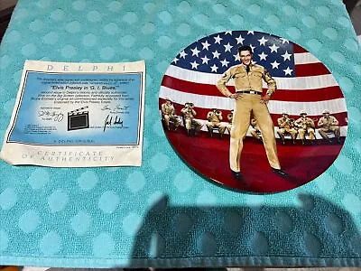 Elvis Presley In G.I. Blues Elvis On The Big Screen Plate • $20