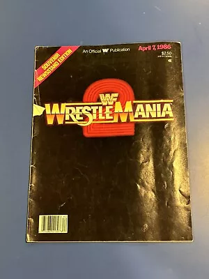 Vintage 1986 Wrestlemania 2 Souvenir Program Newsstand Edition Hulk / Bundy Vg+ • $24.99