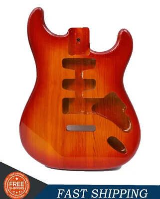 Guitar Body Blank Wood Mahogany Wood Glossy Painting SSH Guitar Replacement DIY • £98.98