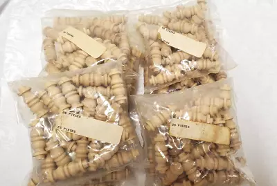 Quantity 300  - 2  Unfinished Wooden Mini Spindles In Original Packaging - Wow • $8