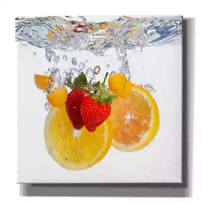 Epic Graffiti 'Fruit Splash I' Giclee Canvas Wall Art • $39.99