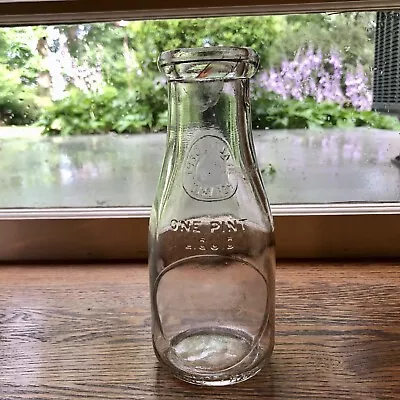 Unusual Buck Glass Co Baltimore MD Pt Milk Bottle Empty Slug Permit Number Back • $6.99