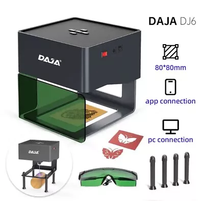 DAJA Mini Portable Laser Engraver Diy Bluetooth Machine Painted Wooden Plastic • £179.99