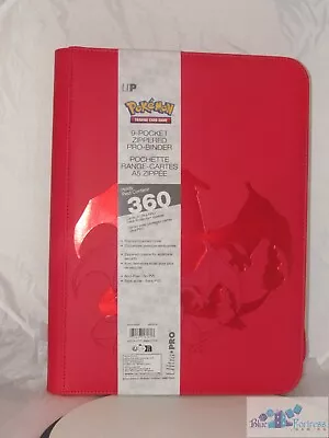 Pro-Binder Premium Charizard Red Zippered 9-POCKET Ultra Pro MTG Pokemon • $39.99