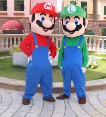 Super Mario Mascot Costume Halloween Birthday Party Adult Fancy Cosplay Dress Up • $250