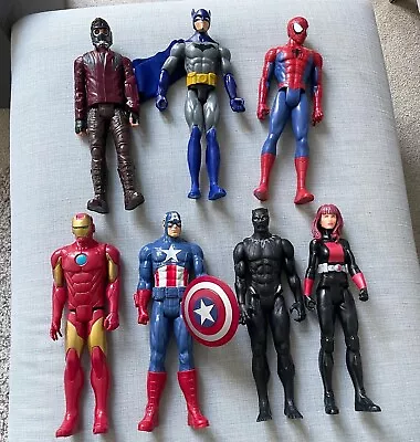 Marvel Avengers Figures Toys Spider-Man Batman Captain America Black Panther  • £25