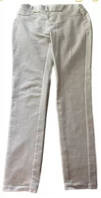 EUC MICHAEL KORS White Solid Pull On Leggings Size Small • $20