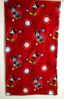 Disney~Mickey & Minnie Mouse Slumber Bag~Red Multicolor~Kids Sleepover Naptime • $8.99