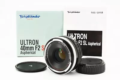 [Mint In Box] Voigtlander Ultron 40mm F2 SL Aspherical Lens Ais Nikon Japan 676 • $389.99