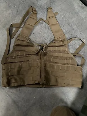 New Fighting Load Carrier Vest Coyote Tan MOLLE USMC Load Bearing Vest Set Pouch • $54.99