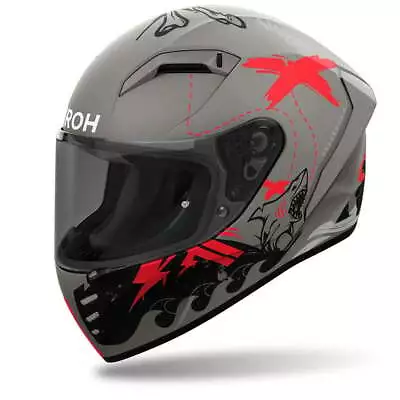 Airoh Connor Desperado Orange Matt Full Face Helmet - New! Fast Shipping! • $105.04
