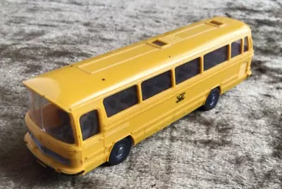 C1970 Wiking Yellow Mercedes Benz Bundespost Bus HO 1/87 Excellent! • $16.49