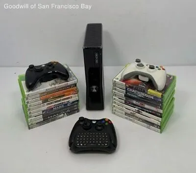 $29.99 • Buy Microsoft Xbox 360 S Model 1439 250GB HDD Console Bundle 20 Games Included