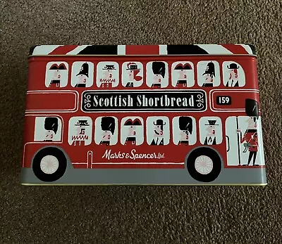 Marks & Spencer’s Scottish Shortbread London Bus Tin Empty Christmas 2011 • £6.99