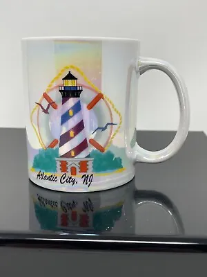 Atlantic City Luster Ware Lighthouse Coffee Mug • $15.95