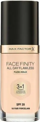 Max Factor Facefinity All Day Porcelain 3in1 Foundation SPF 20 30ml RRP £13.99 • £6.99