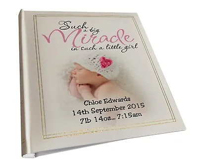 Personalised Baby Photo Album Baby Boy Or Girl Memorial Photo Book. • £28.99