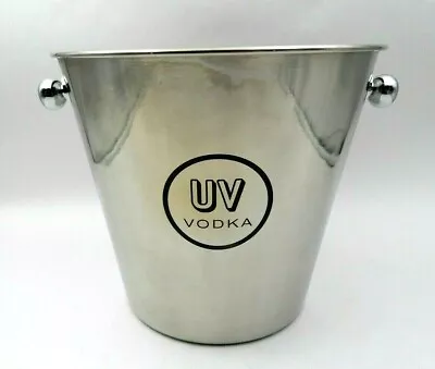 New Uv Vodka Branded Stainless Steel Barware Champagne Bucket Ice Bucket • $19.99