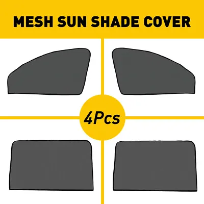 4PCS Front Car Rear Screen Window Sun Mesh Shade Cover Windshield Visor Sunshade • $12.99