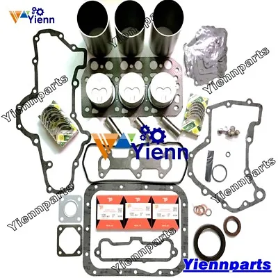 K3D Overhaul Rebuild Kit For Mitsubishi Engine Iseki TU170F TU177 Tractor Repair • $569