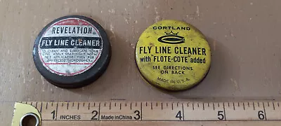 Lot Of 2 Vintage Fly Line Cleaner Tins - Used • $12