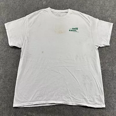 Mac Miller Shirt Mens XL White Graphic Self Care Swimming Rap Tee Official Merch • $9.95