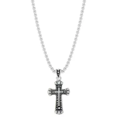 Montana Silversmiths Rhinestone Lined Cross - Accessories Jewelry Necklace - ... • $50