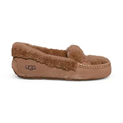Ugg Ansley Ugg Braid Hardwood Suede Moccasins Women's Slippers Size Us 10 New • $129.99