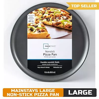 Mainstays 16 Inch Non-Stick Pizza Pan Large Gray - Free Shipping. • $12.40