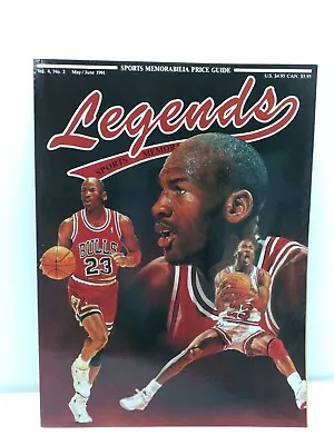 MICHAEL JORDAN NBA HOF LEGENDS SPORTS MEMORABILIA MAGAZINE Uncut Sheets🏀🐐🔥! • $14.99