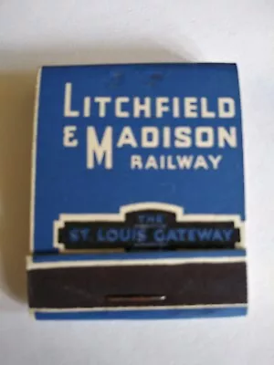 Vintage Matches From Litchfield And Madison Railway The St. Louis Gateway. • $12.95