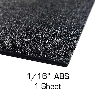 ABS Black Plastic Sheet 48  X 96  X 0.0625  (1/16 ) 4x8 Ft - Black Haircell • $89.99