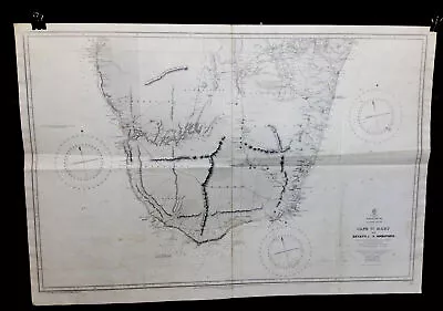 VINTAGE ADMIRALTY CHART. No.760. MADAGASCAR. 1933 Edition • £39