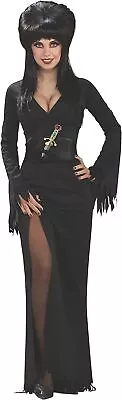 Elvira Mistress Gothic Vampire Witch Fancy Dress Up Sexy Halloween Adult Costume • $48.95