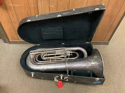 Yamaha YBB-321S Silver 4 Valve BBb Tuba (Needs Work) Serial# 005518 • $3299.99