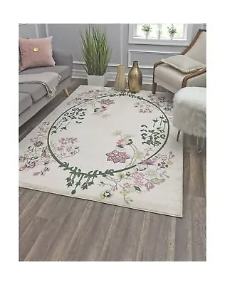 Rugs America Ivory Pink Floral Transitional Rug Cream Magnolia VA20A 8'0 X10'... • $262.21