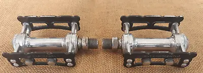 Vintage Campagnolo Super Record Pista Pedals-TITANIUM AXIS Light & Very Smooth • $250