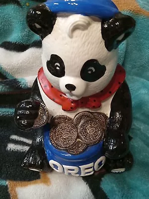 Vintage Ceramic Panda Bear OREO Cookie Jar Nabisco Clasic Collections • $20