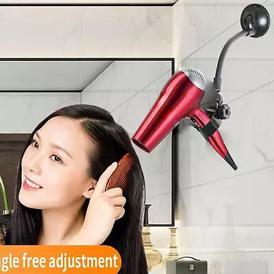 Blow Dryer Stand Suction Cup Adjustable Hair Dryer Holder For Drying Hair • $24.18