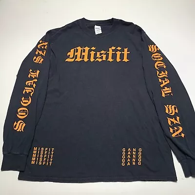 Social Club Misfit Social Szn Men's Medium Long Sleeve T-Shirt Christian Hip Hop • $16.99