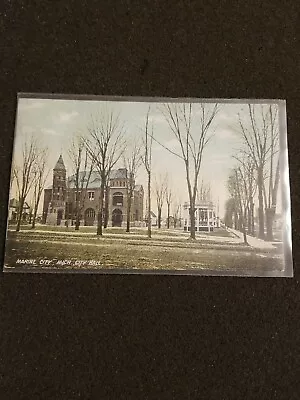 City Hall Marine City Michigan Vintage Postcard • $9.99