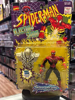 Electro Shock Spidey (Vintage Animated Spider-Man Toybiz) SEALED • $24.95