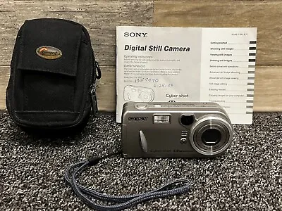 Sony Cyber-Shot DSC-P92 5.0MP Digital Camera W/ Case & Memory Stick - TESTED- 11 • $22.99