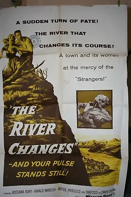 THE RIVER CHANGES Original Movie Poster 1956 Rossana Rory Harald Maresch • $14.99