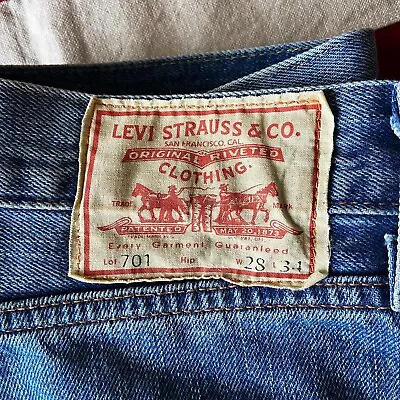 Made In Turkey 🇹🇷 Levi’s Vintage Clothing LVC 1950’s 701 Selvedge Denim Jeans • £60