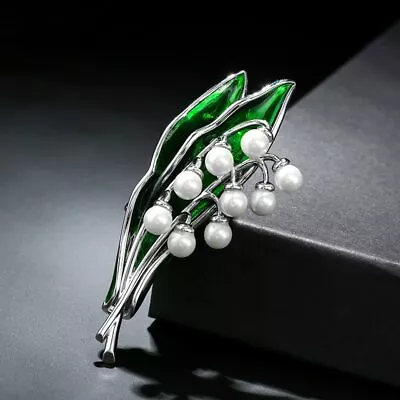 Elegant Temperament Brooch Lily Of The Valley Brooch Ladies Banquet Jewelry S • $5.28