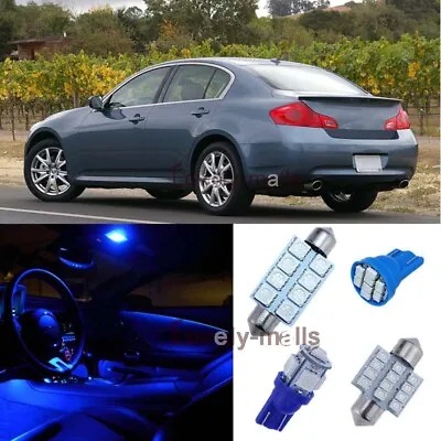 Blue Light Bulb Interior LED Package Kit For Infiniti G35 07-08 G37 09-13 Sedan • $10.82